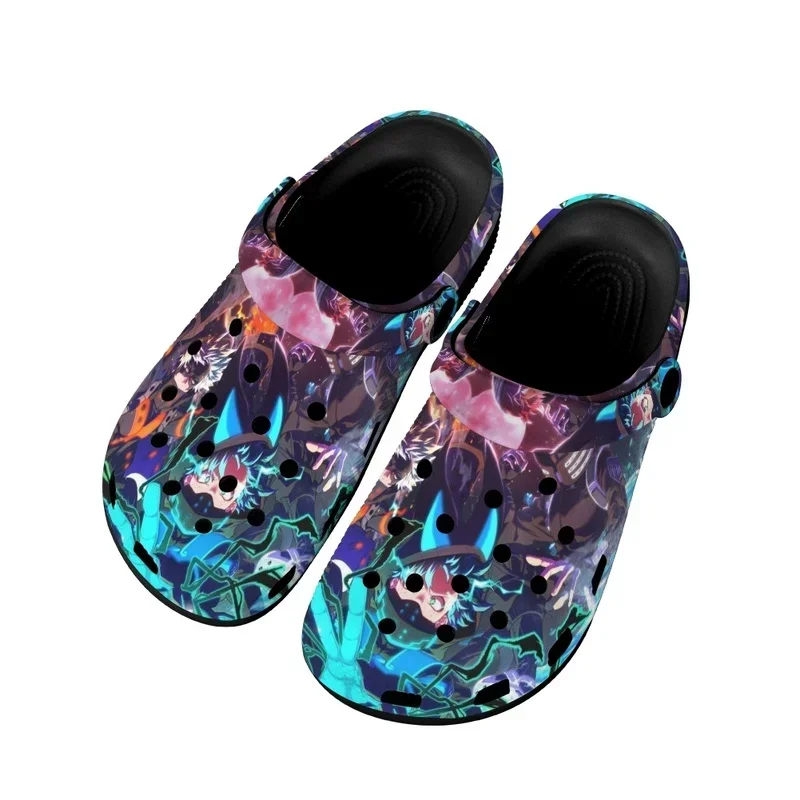 Anime My Hero Academia Summer Women's Slippers Breathable Mules Male Garden Slides Casual Beach Sandals Zapatos