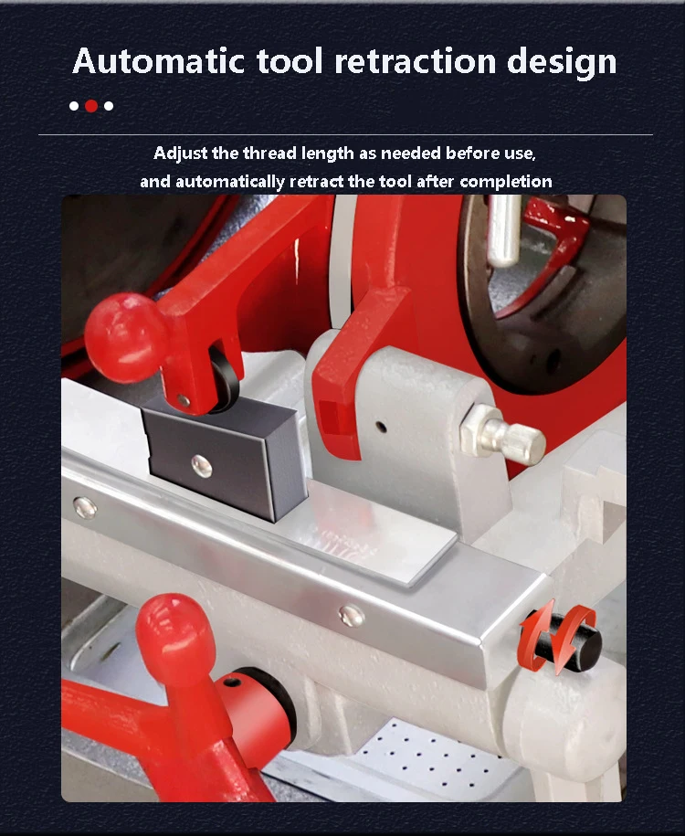 Electric Pipe Threading Machine Multifunctional Zinc Steel Pipe Fire Water Gas Threading Machine Electric Ma