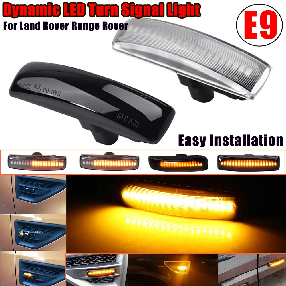 Led Dynamic Side Marker Turn Signal Light Sequential Blinker Lamp For ...