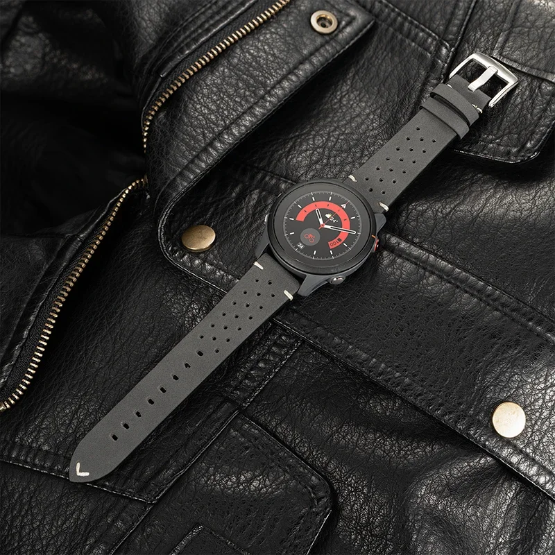 Premium Leather Watch Strap in Classic Design - 20mm & 22mm