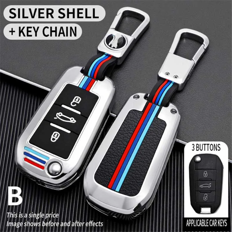 Copertura Della Cassa Chiave dell'automobile Per Peugeot 207 3008 208 308 2008 307 508 5008 407 301 206 Citroen c1 c2 c3 c4 grand picasso c5 ds 3 5 Auto - S43fe535e31ab4aec8cce080903b774cdN