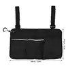 Wheelchair Armrest Side Storage Bag Waterproof Portable Pocket with Reflective Strip for Seniors Elderly Wheelchair Accessories 1