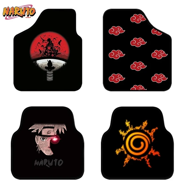 Naruto Akatsuki Fuß Pad Anime Auto Teppich Wasserdichte Hard-Tragen Cartoon  Itachi Red Cloud Hinten Reihe