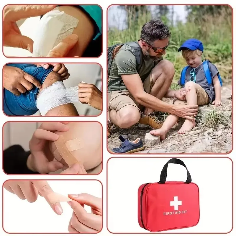 184pcs Portable First Aid Kit 4