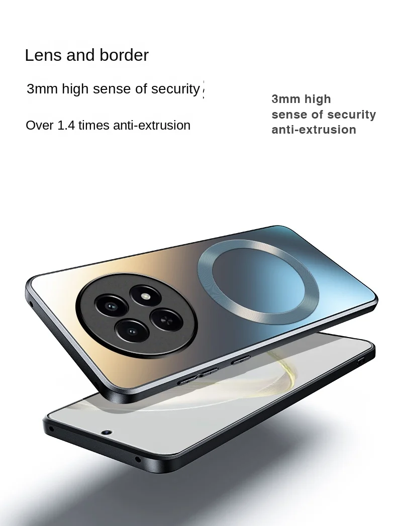 Enhanced Protective Hard Matte Case with Magnetic Wireless Charging