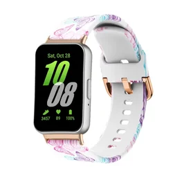 Colorful Silicone Sport Bands - Waterproof Bracelet - Galaxy Fit 3 (8 Butterfly)