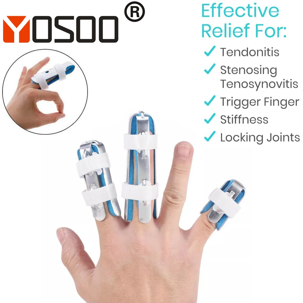 

Finger Fixing Splint Straighten Brace Adjustable Sprain Dislocation Fracture Finger Posture Corrector Finger Protect Support