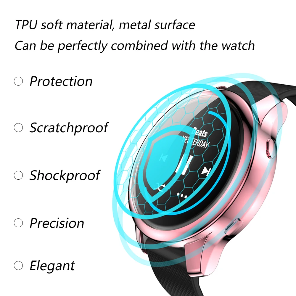 Protective Case For Garmin Venu Watch TPU Cover Bumper With All-Around Screen Protector Smartwatch Anti-shock Shell Accessories watch screen protector case apple watch screen protector case watch protective case watch cover watch protective cover