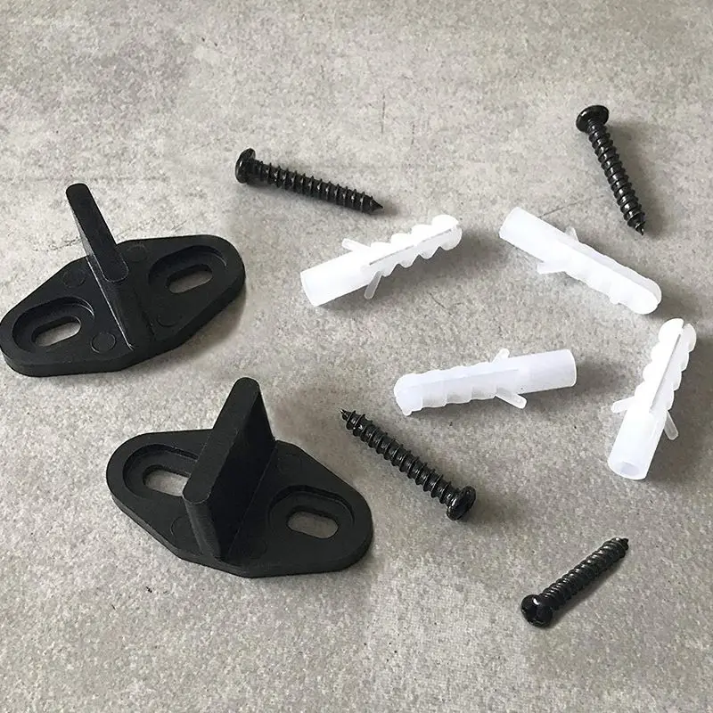 Guida Porta Scorrevole Da Pavimento - 4 Pezzi Per Armadi E Porte Legno - Foto 2