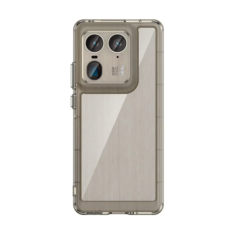 ELVEV Clear Protective Phone Cover - Transparent Back, Durable PC + TPU Material