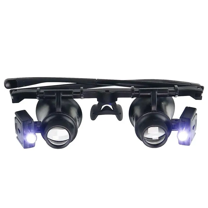 

Magnifying Glasses Double Lens 25X Led Light Clock Detection and Maintenance Jewelry Appraisal Spectacle Magnifying Glass