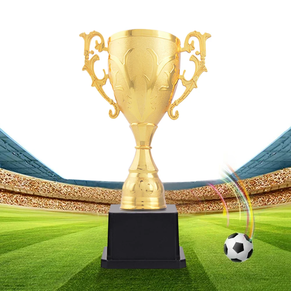 Plastic Trophy Toys Children Award Trophy Competition Winner Trophies Plastic Golden Trophy Toys Memorial Gifts Soccer Award Cup Football Trophies