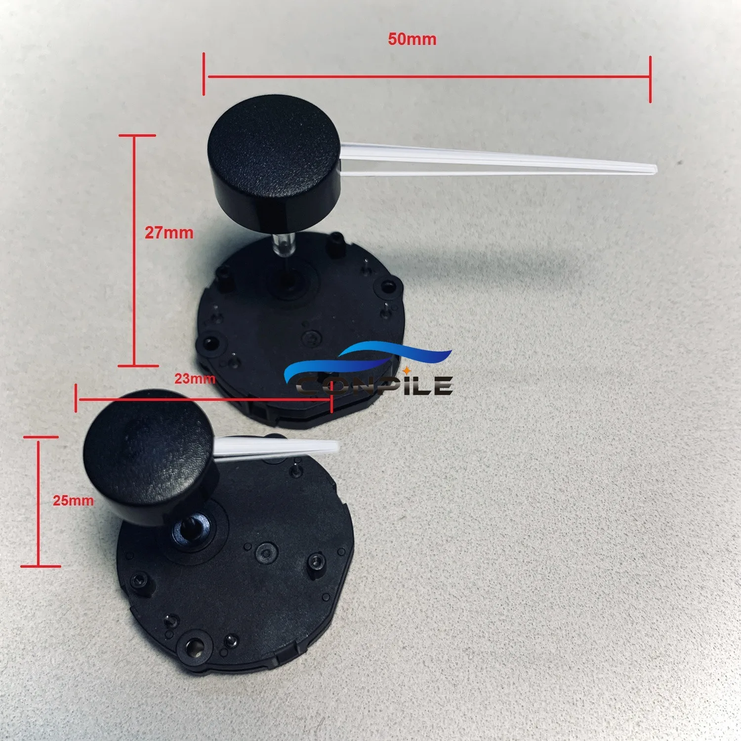 Car instrument meter pointer 1pc 23mm/50mm transparent shaft standard light guide pointer cluster hole 1.0mm