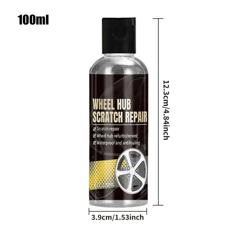 100ml Car Tire Shine Multifunctional Car Tire Scratch Remover Portable Tyre Shine Vehicle Wax Polish for Trucks Motorcycles
