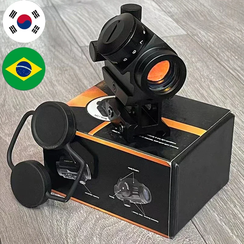 

Outdoors Shooting Rifle Scope with Mount Support Adjustable Reflective Riflescope Tactic Red Dot Optical Scope