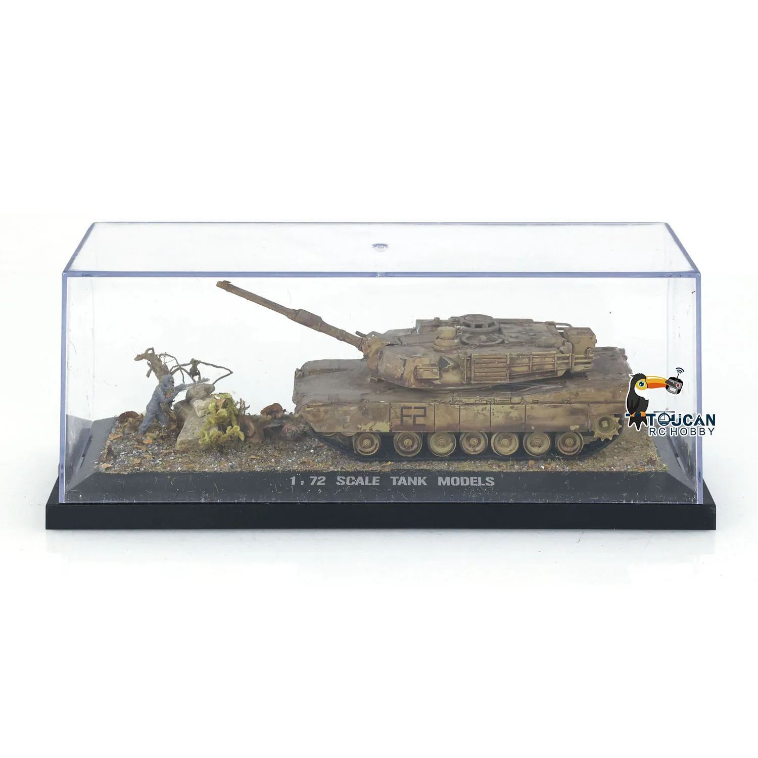 Mini Toys Henglong 1/72 Scale RC Tanks US Abrams M1A2 Tank 3918 Static Plastic Model Without Radio System Gifts for Boys TH24304 4