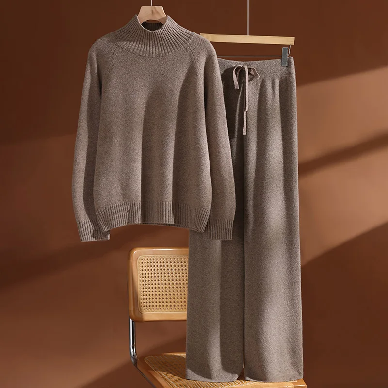 Cozy Wool Sweater Pants Set
