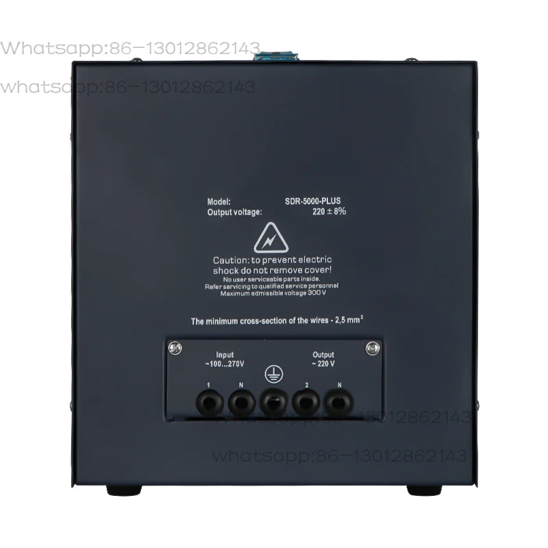 핫케이크 SDR-500-PLUS 단상 완전 자동 AC 전압 조정기 LED 릴레이 타입 220V 출력 50Hz 주파수 CE 인증