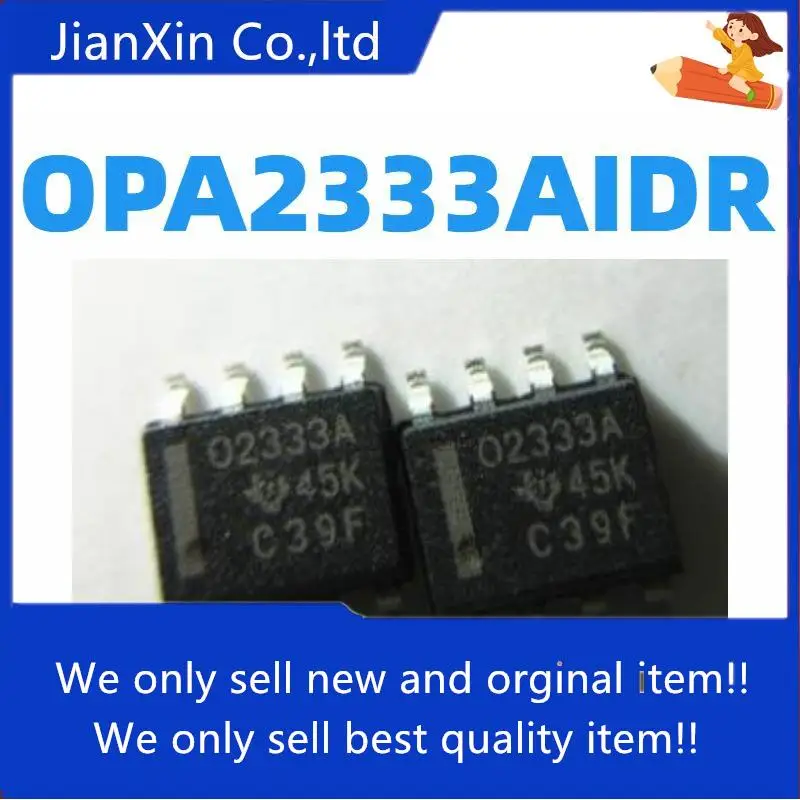 

10pcs 100% orginal new OPA2333AIDR Silkscreen O2333A 02333A SOP8
