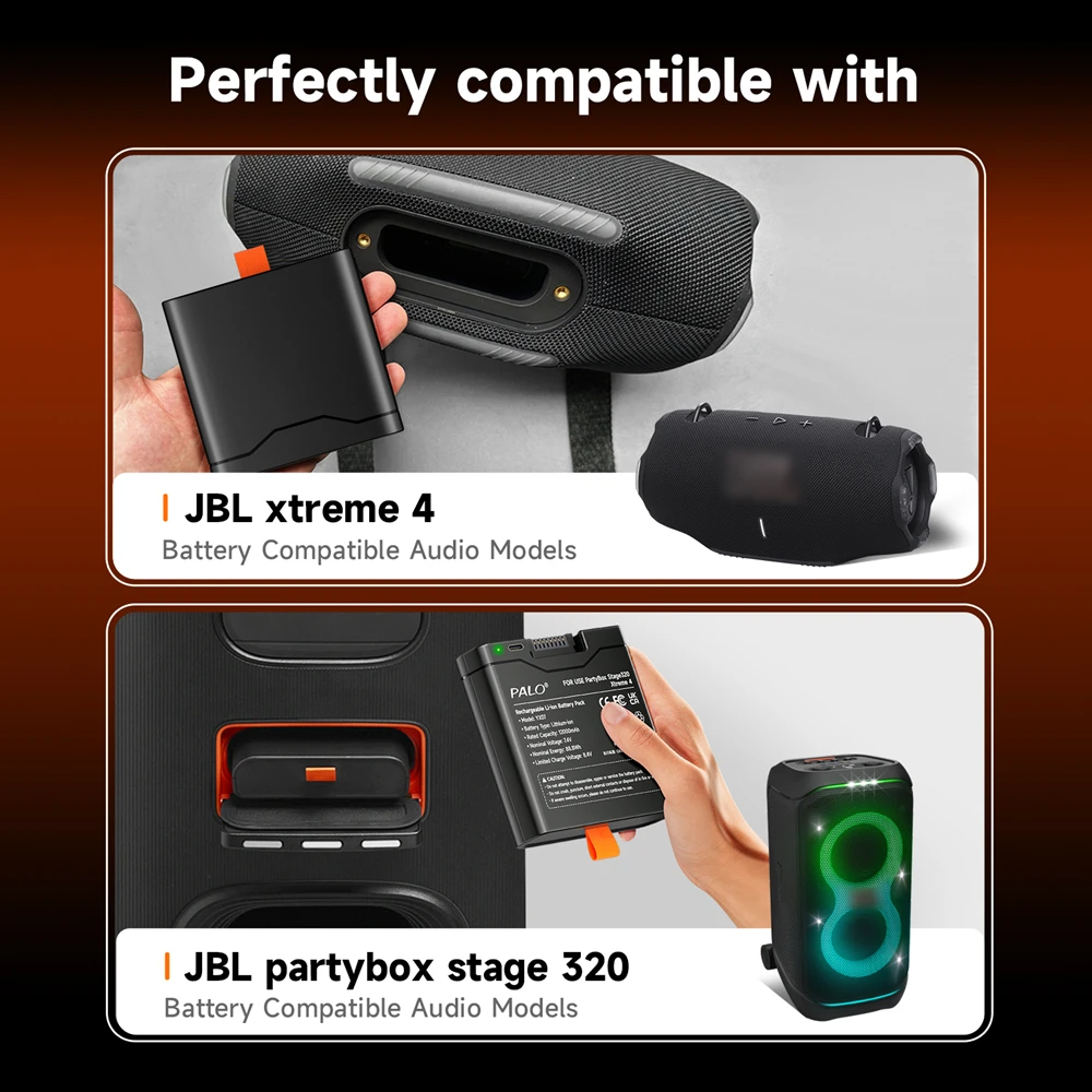 PALO 100%純正 12000mAh JBL Xtreme 4 バッテリー JBL PartyBox Stage