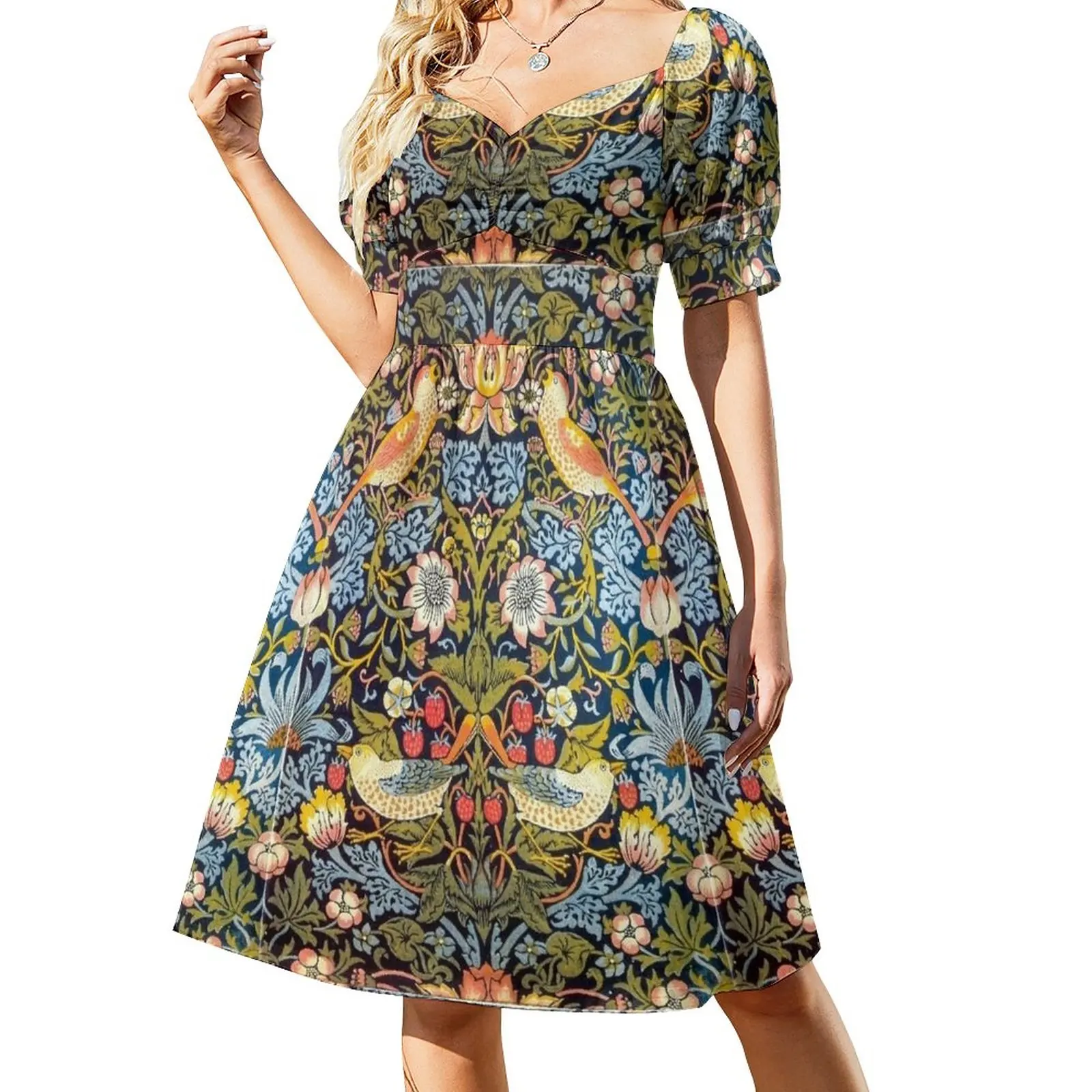 

William Morris Strawberry Thief Design 1883 Sleeveless Dress womens dress women's summer clothing 2024