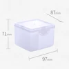 New Transparent Storage Box Organizer Small Card Holder Jewelry Case Plastic Storage Box Container Mini Boxes Packaging Case 4