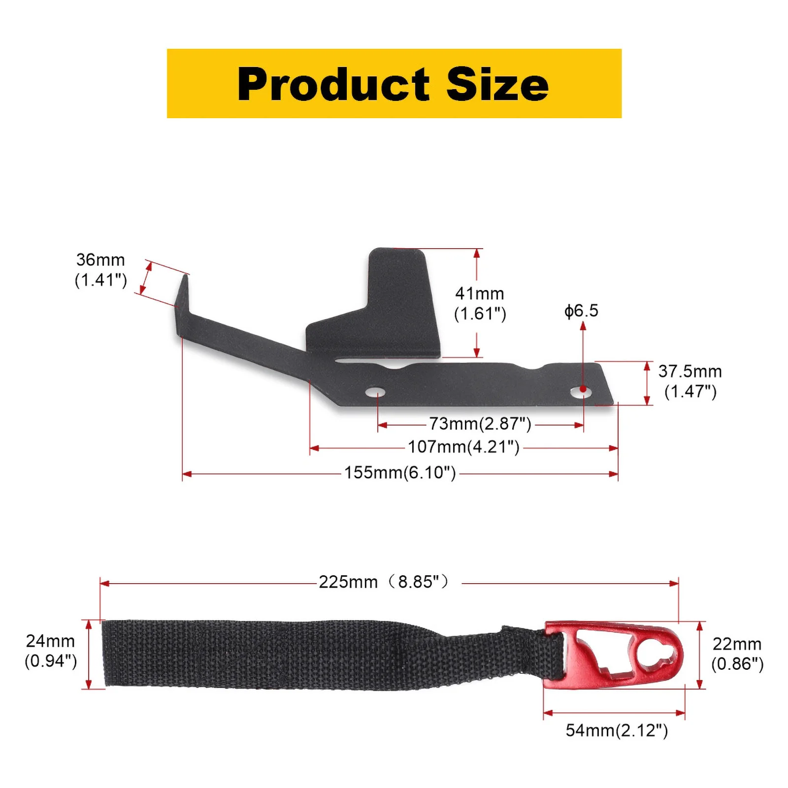 Rear Seat Quick Latch Release Kit Rear Seat Release Belt with Buckle Adjustable Strap for Ford F150 Raptor F250 F350 Red Silver