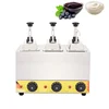 Sauce Warmer Chocolate Warming Machine Stainless Steel Electric Soy Jam Heater Filling Machine 3 Bottles 220V 1