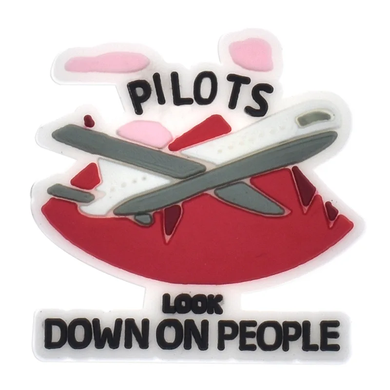Aviation-Themed PVC Shoe Charms and Accessories
