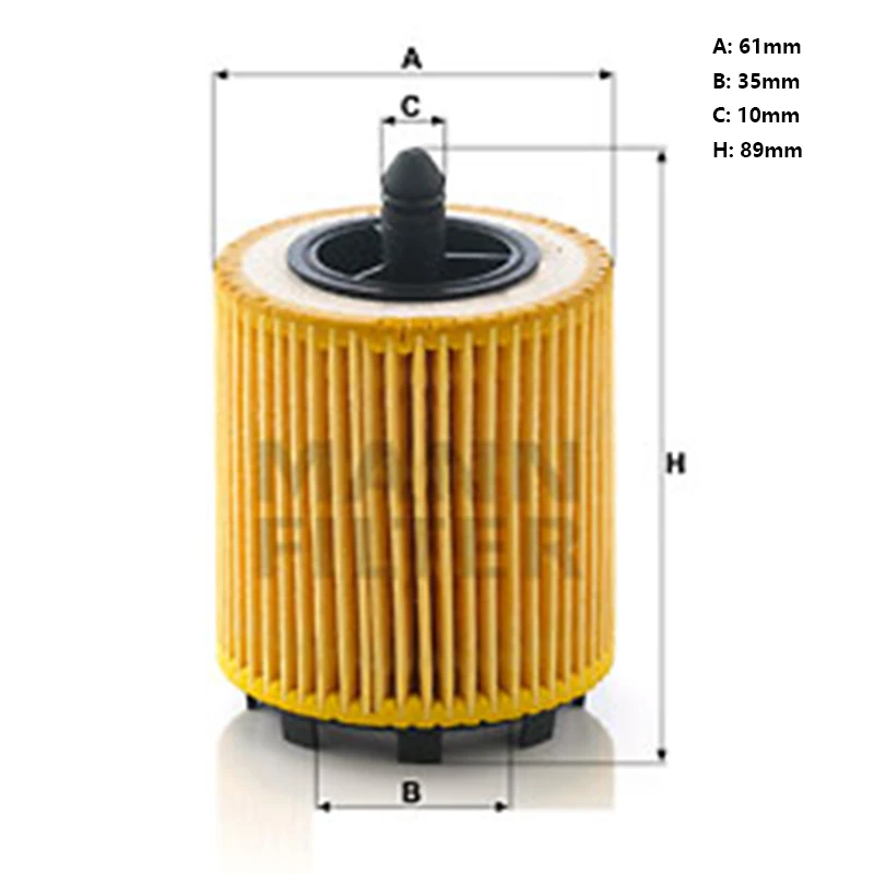 Mannfilter Hu6007X Filtro Olio Per Opel Insignia Vectra Antara Zafira Astra Cabrio Roewe 950 Saab 9-3 5650348 12605565 21018801