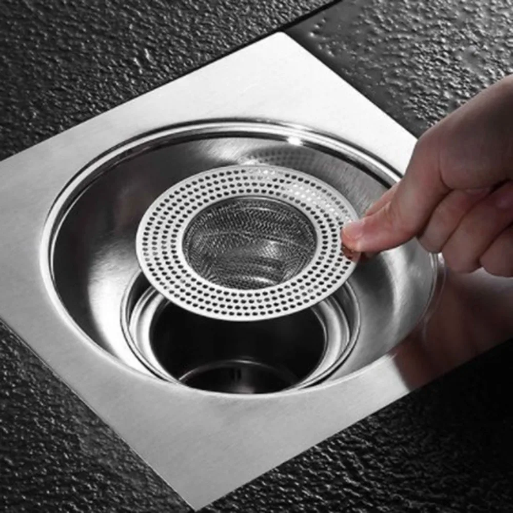 

Kitchen Sink Filter Stainless Steel Mesh Sink Strainer Filter Bathroom Sink Strainer Drain Hole Filter For Bathroom Accessory