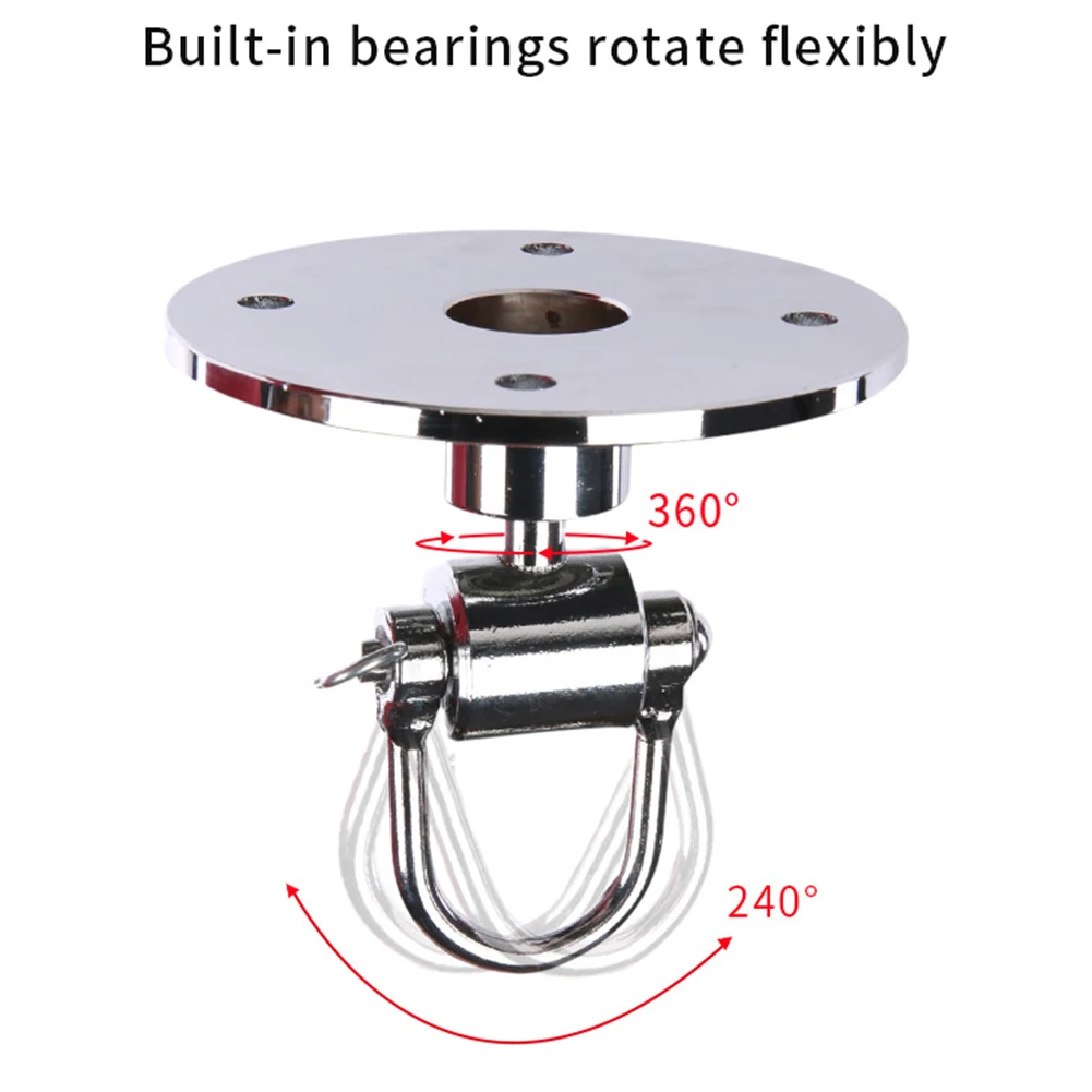 Hassle-free Setup Boxing Ball Base Hook Boxing Speed Bag Lightweight And Portable Stainless Steel 360 Degree Speed Bag Swivel