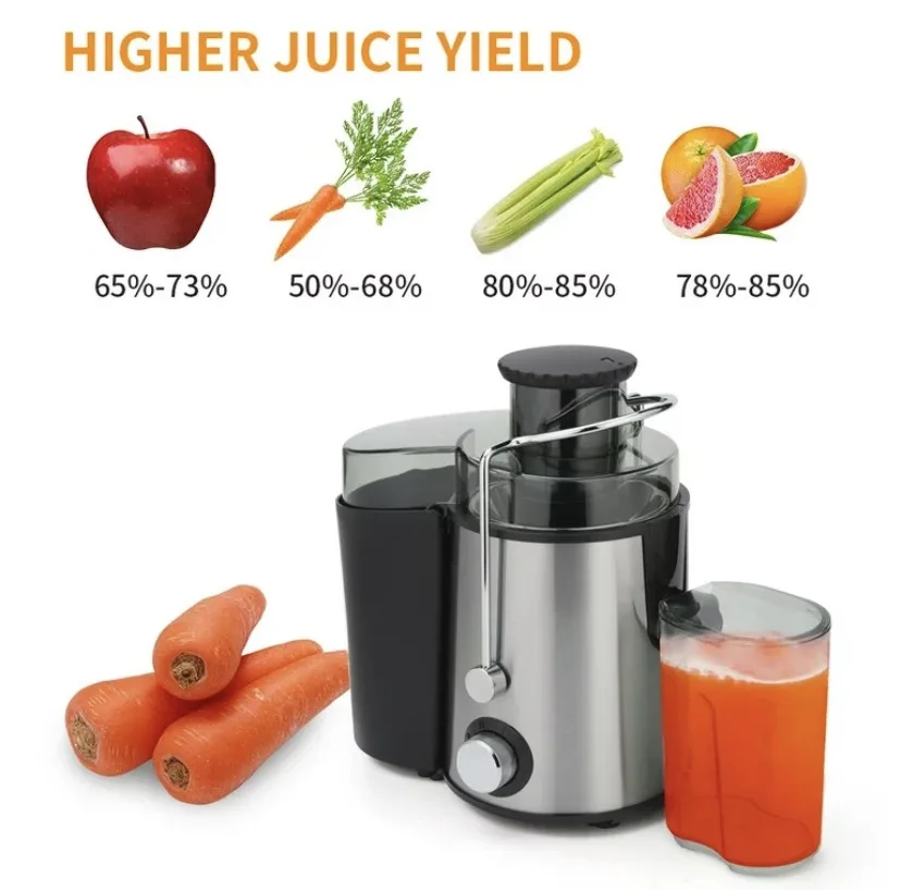Juicer centrifugal Household large caliber electric juice machine residue separation vegetable Juicer EU UK 2
