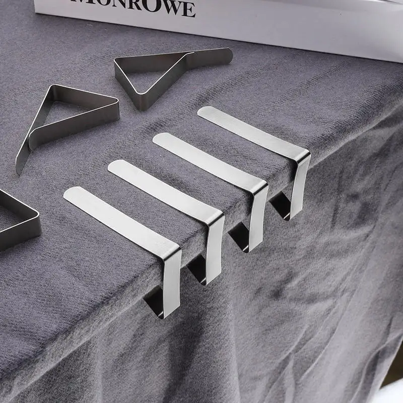 8 Pcs Stainless Steel Tablecloth Clip,Non-Slip Adjustable Table Cover Clamps Clip Table Cloth Holders For Home Party Picnic 1