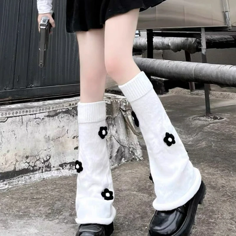 Personalized Knitted Y2K Subcultural Leg Covers Stacked Socks Mid Length Sleeves Trendy Cool Girl Style