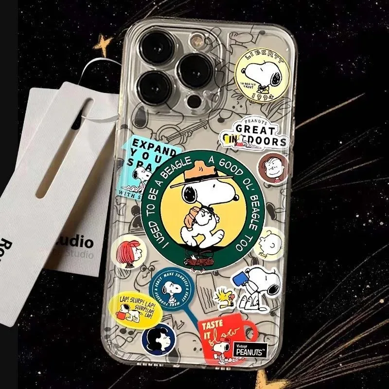 Carcasa Snoopy transparente iPhone 17