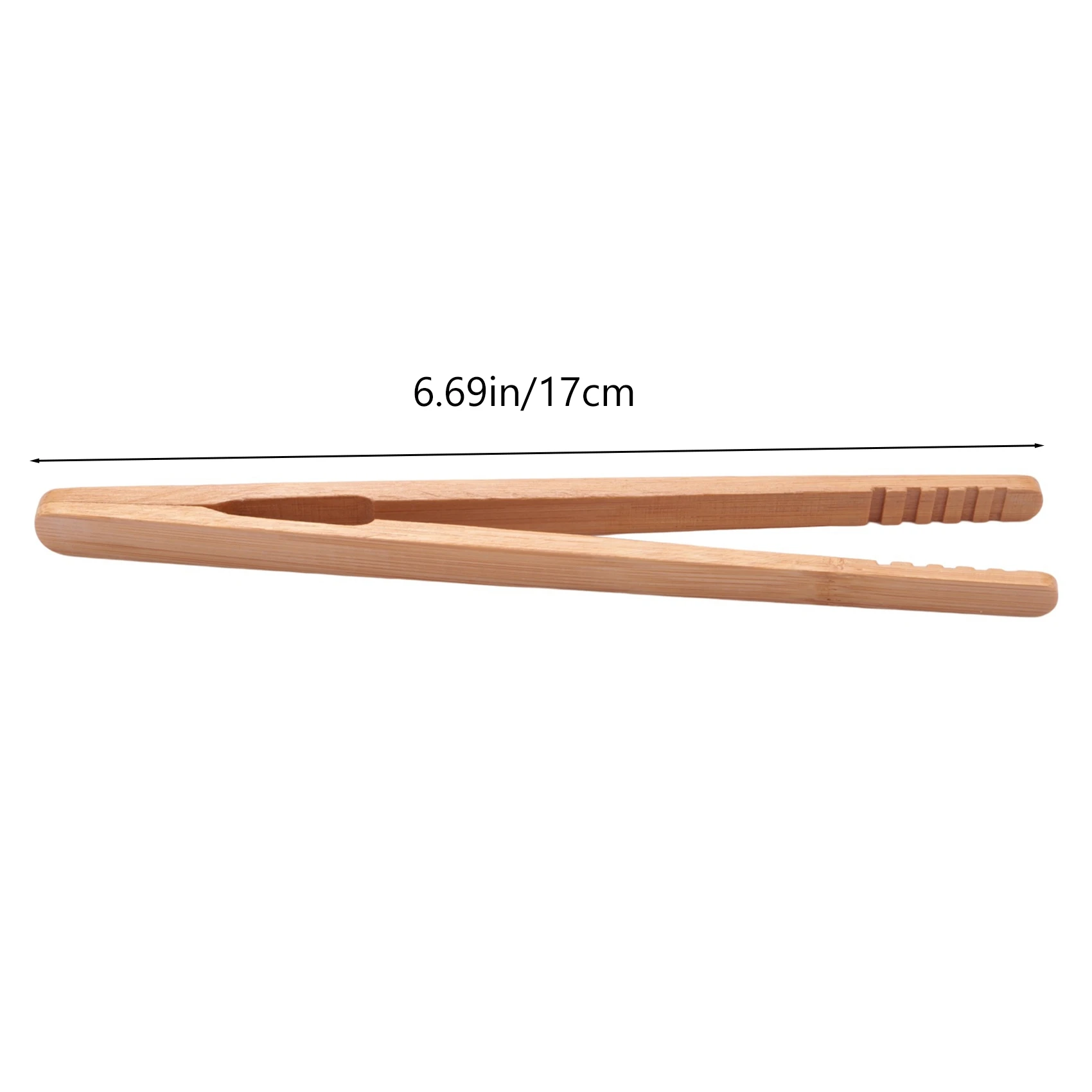 12PCS Bamboo Toaster Tongs, 7 Inch Wood Kitchen Tongs, Reusable Wood Cooking for Toast, Cooking, Bread, Fruit Tea