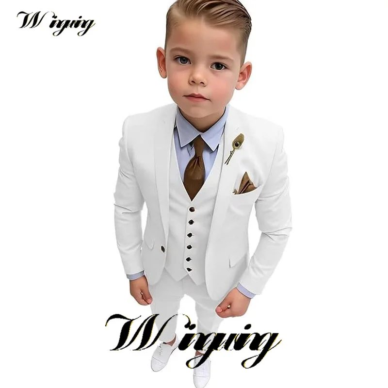 Abito Formale 3 Pezzi Per Ragazzi - Giacca, Gilet E Pantaloni Con Risvolto Scialle | Per Matrimoni E Feste - Foto 12