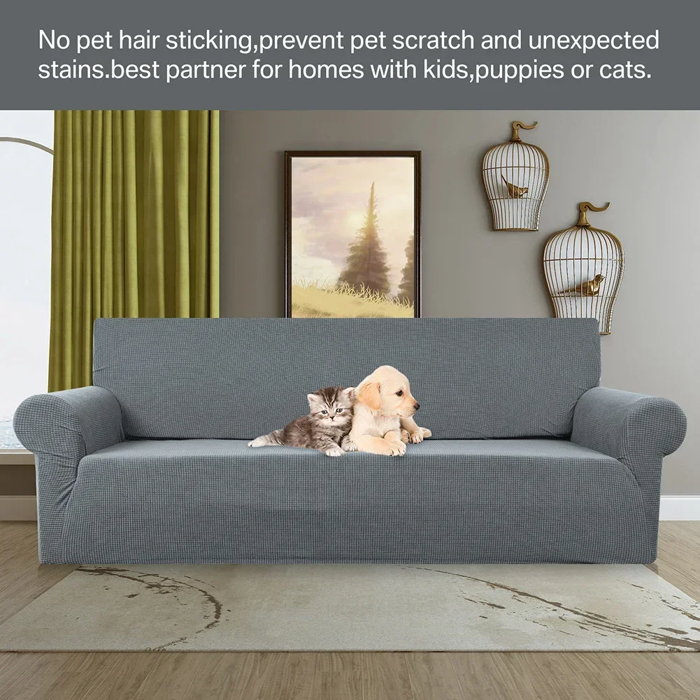 Stretch Jacquard Sofa Covers 1 2 3 4 Seater Couch Cover for Living Room Thick Sofa Slipcovers for Pets Kids Furniture Protector 6