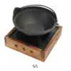 Camping Furnace Hot Pot Furnace with Pot without Lid Sturdy Cast Iron Wok Stand Fondue Furnace Fire Boiler for Traveling, 1