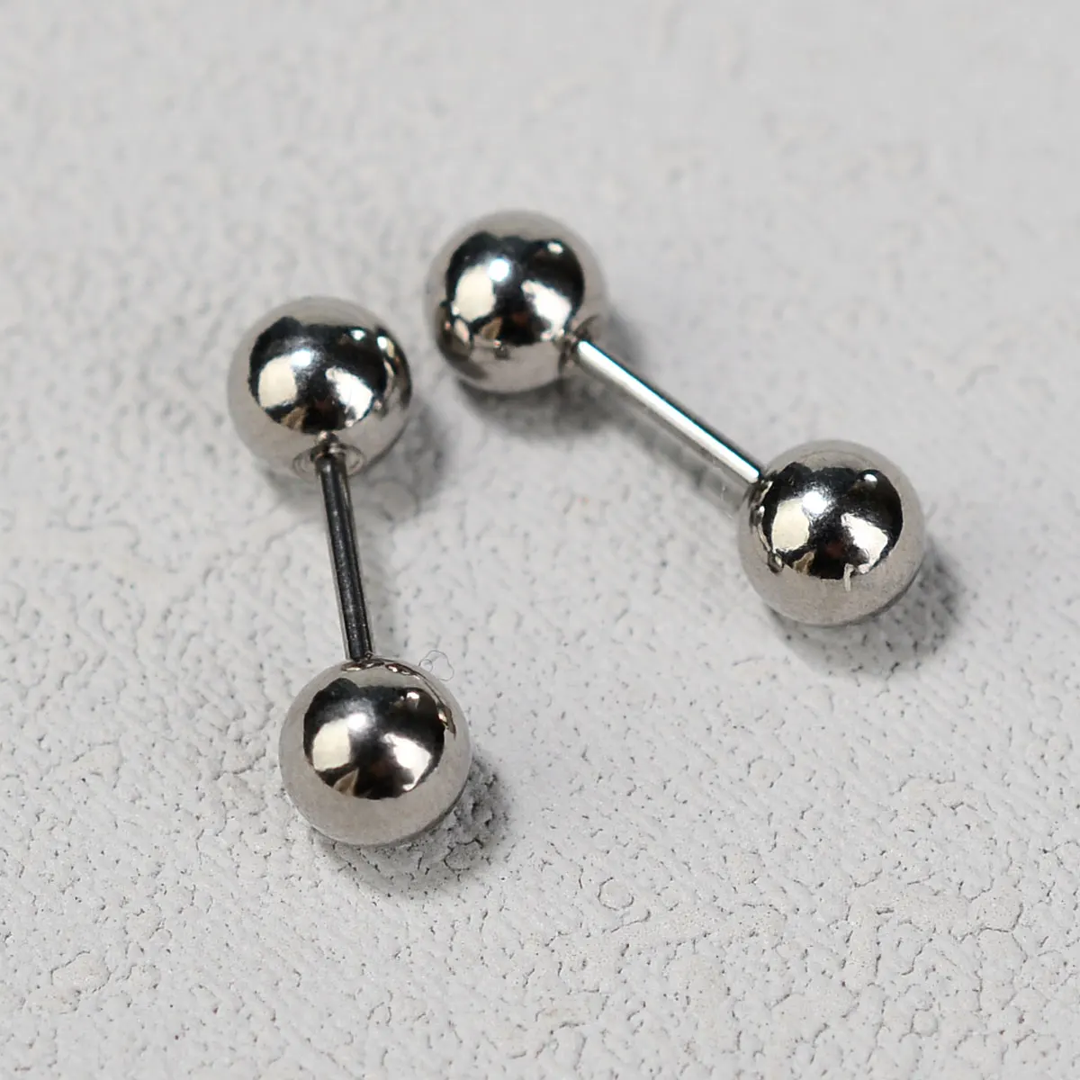 6 Pairs Simple Silver Ball Stud Earrings – Stainless Steel, Unisex, Gift Ready