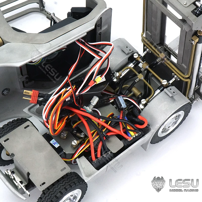 LESU 1/14 Scale Hydraulic RTR Model RC Forklift Remote Control Transfer Car Fork Outdoor ToyS Portability Gifts For Boy THZH1204 6