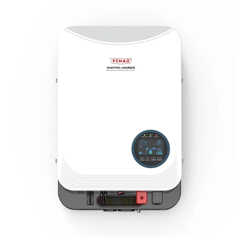 Fchao 4.2KW/6.2KW 24V/48VDC 오프 그리드 하이브리드 태양광 순수 사인파 인버터 100A MPPT(차단기 결합기 상자 포함) 배터리 작동 없음
