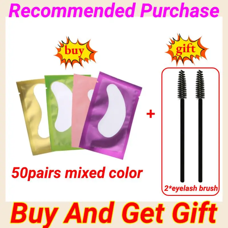

50/10Pairs Hydrogel Gel Eye Patches Grafting Eyelashes Under Eye Patches For Eyelash Extension Paper Application Makeup Supplies