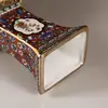Qing Dynasty Yongzheng Enamel Colored Square Flower Bird Large Belly Flat Vase Appreciation Antique Home Ceramics Ornament ZC804 2