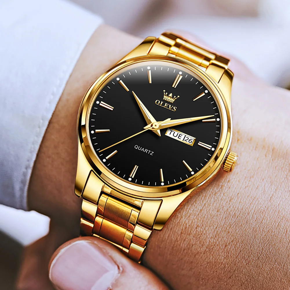 

Men's Watches Simple Style Watch for Men luminous Quartz Watches Water Proof Casual Calendar Watch Belt Watch