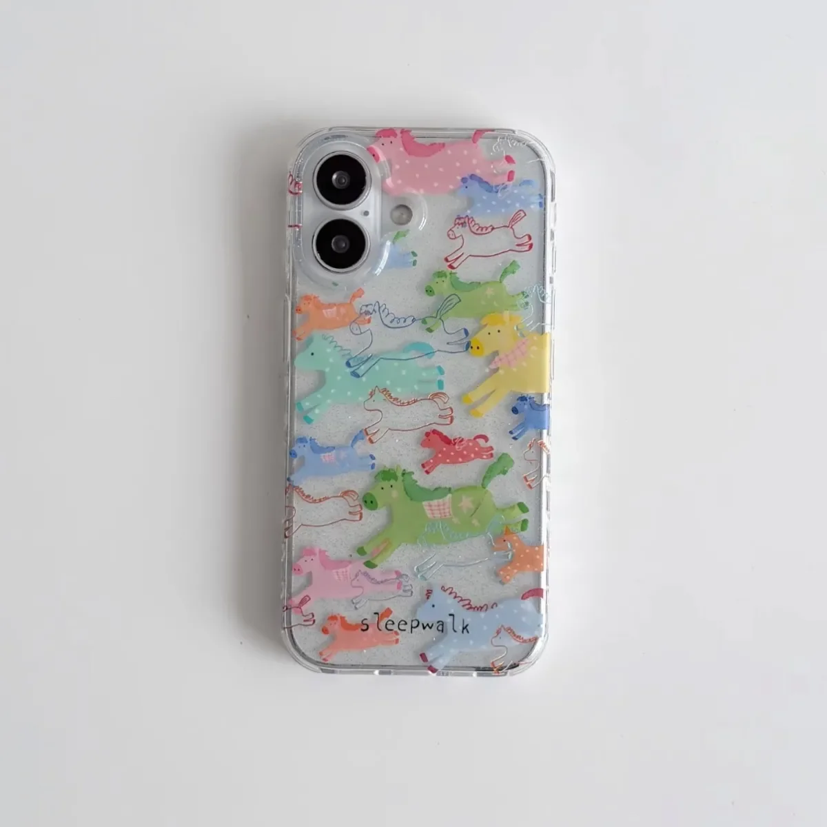 Year of the Horse Cartoon Design Creative Phone Case Y2K Cover