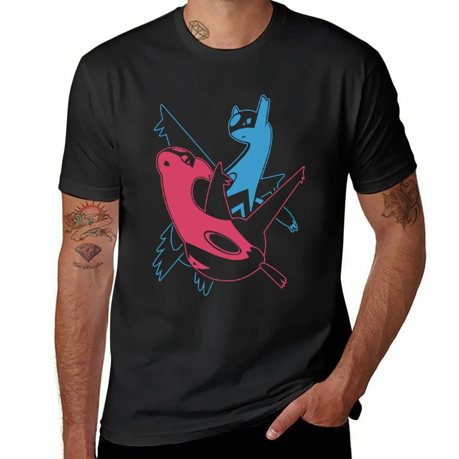 

Imagination Connecting One Song Cute Eon Duo Latios And Latias - Pkmn Go Cute Gifts T-Shirt quick-drying men t shirt