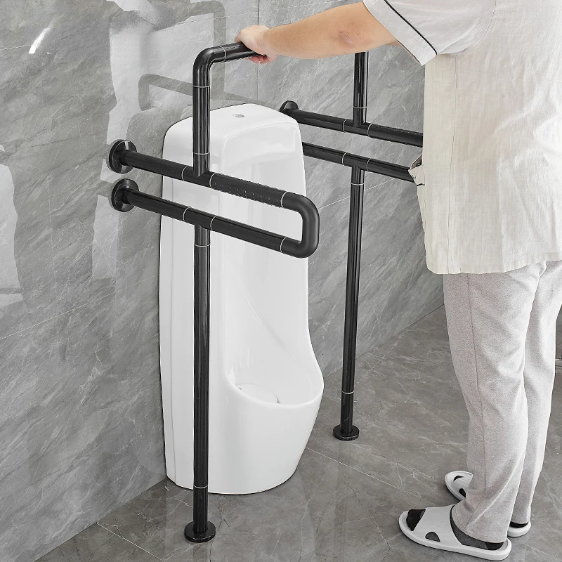 

Bathroom Urinal Bucket Armrest Stainless Steel Safety Disabled Public Toilet Barrier-Free Handle for the Elderly