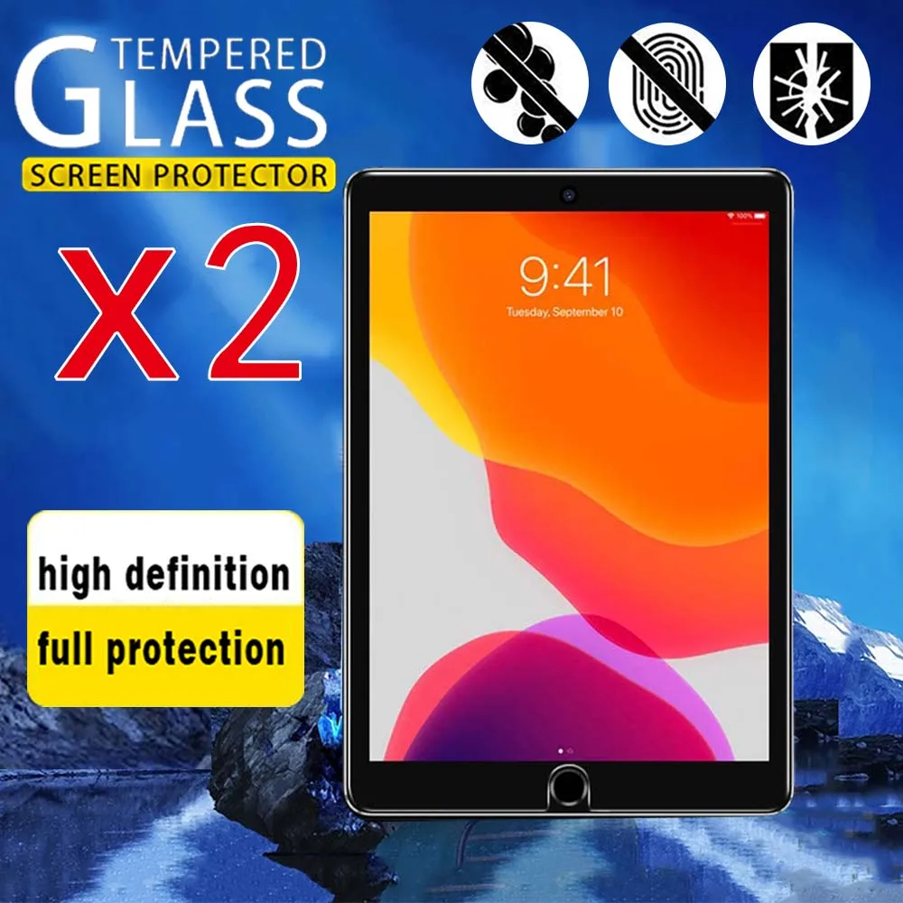 2Pcs Tablet Tempered Glass for IPad 9th Generation 10.2 Inch 2021 Screen Protector 9H Ultra